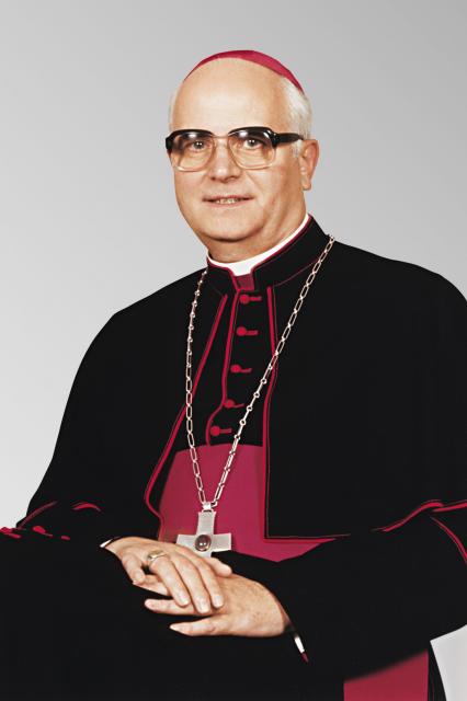 In der Bischofs-Krypta des Freiburger Münsters eingemauert: Bischof Wolfgang Kirchgässner