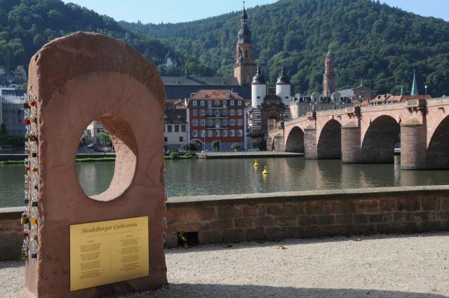 Heidelberg: Liebesstein und alte Brücke